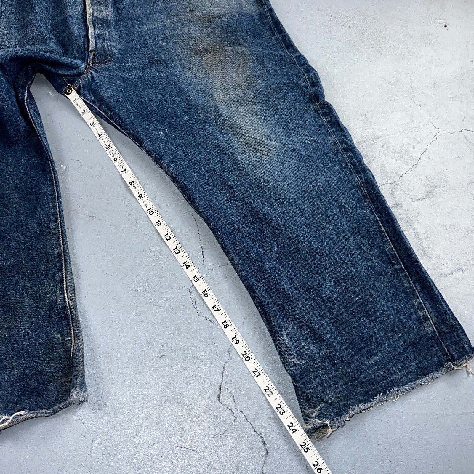 Levis 501 Vintage 80s Redline Selvedge USA XX Jeans Med Wash 48x30 Act 44x25