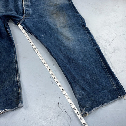 Levis 501 Vintage 80s Redline Selvedge USA XX Jeans Med Wash 48x30 Act 44x25