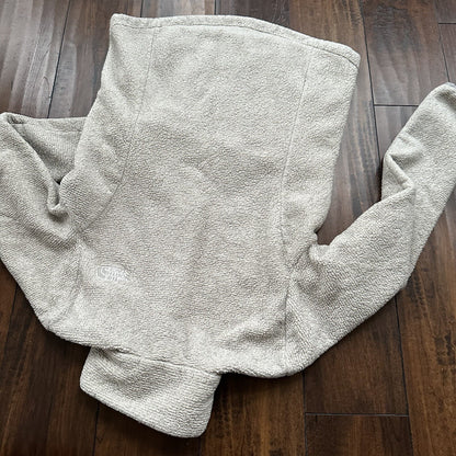 The North Face Fleece Jacket Womens Med Full Zip Sweatshirt Soft Oatmeal Sherpa