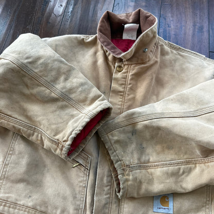 VTG 70s CARHARTT Duck Quilt Coveralls Small 996Q USA overalls Double Knee 80s