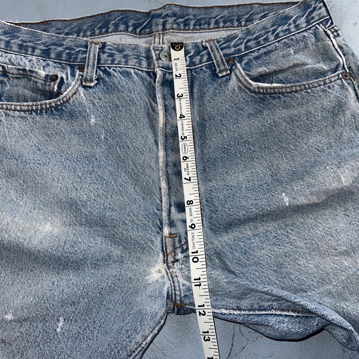 Levis 501 Vintage 80s USA XX Straight Leg Jeans Blue Light Wash 38x33 Act 34x29