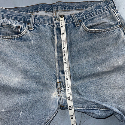 Levis 501 Vintage 80s USA XX Straight Leg Jeans Blue Light Wash 38x33 Act 34x29