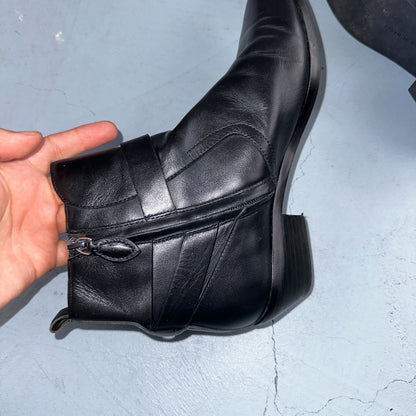 Rebecca Minkoff Boots Kichi Pointed Toe Bootie Black Leather Size 9.5