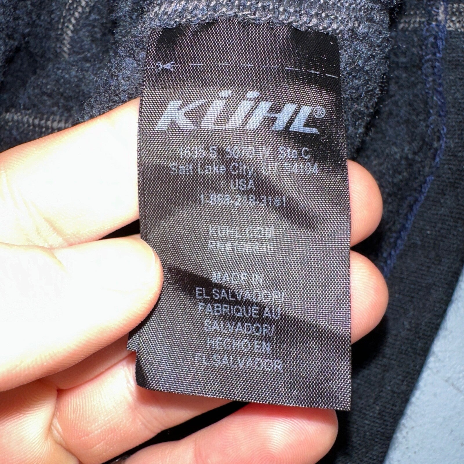 Kuhl Youth Size M (10-12) Navy Gray Kashmira Fleece Pullover Sweater Quarter Zip