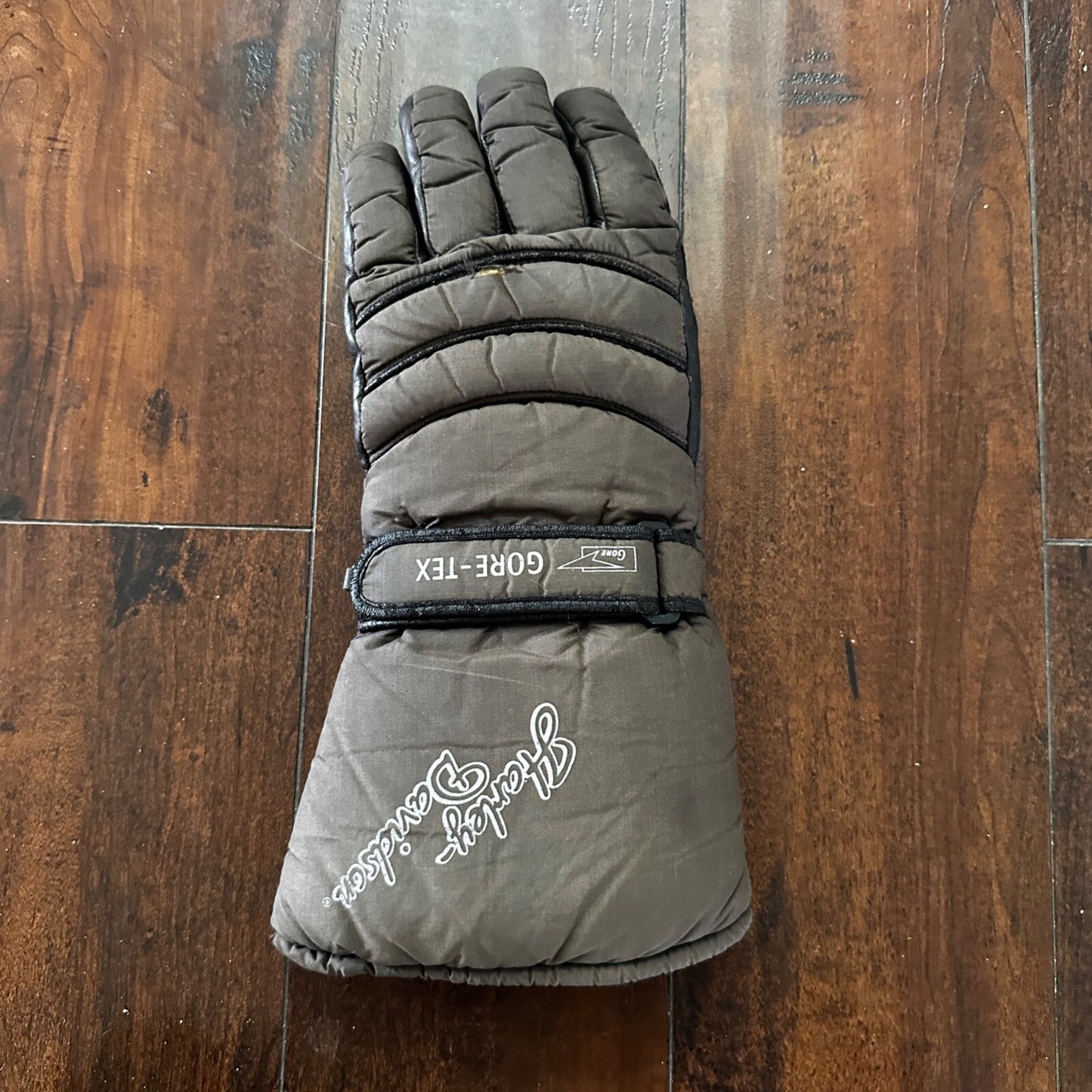 Harley Davidson GORE-TEX Gaunlet GLOVE Single Missing Other Brown Black VTG
