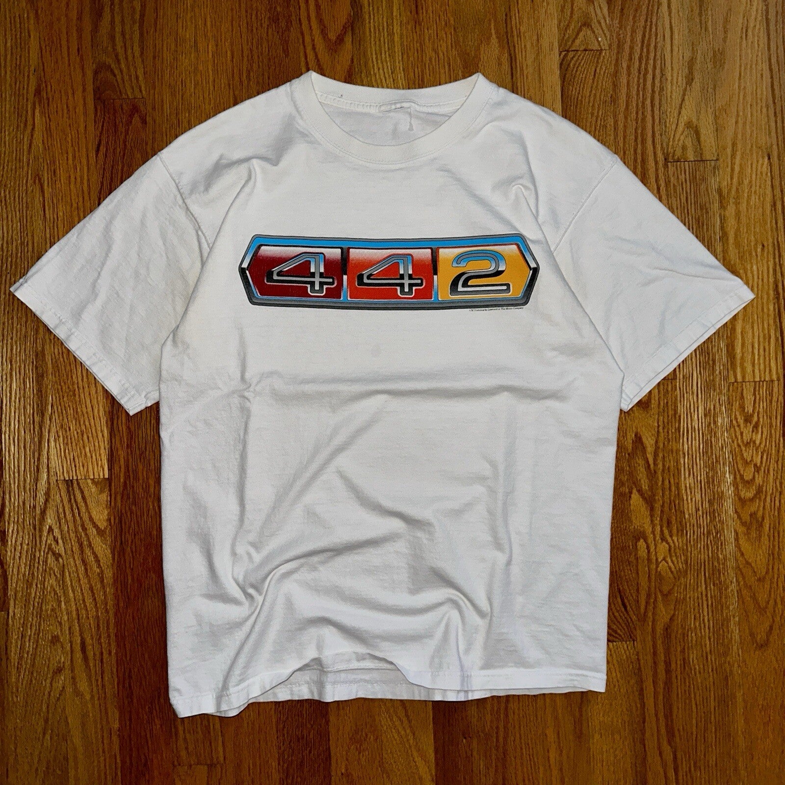 442 USA Old Car Smoke Vintage T Shirt Y2K Cool Graphic Racing Muscle American