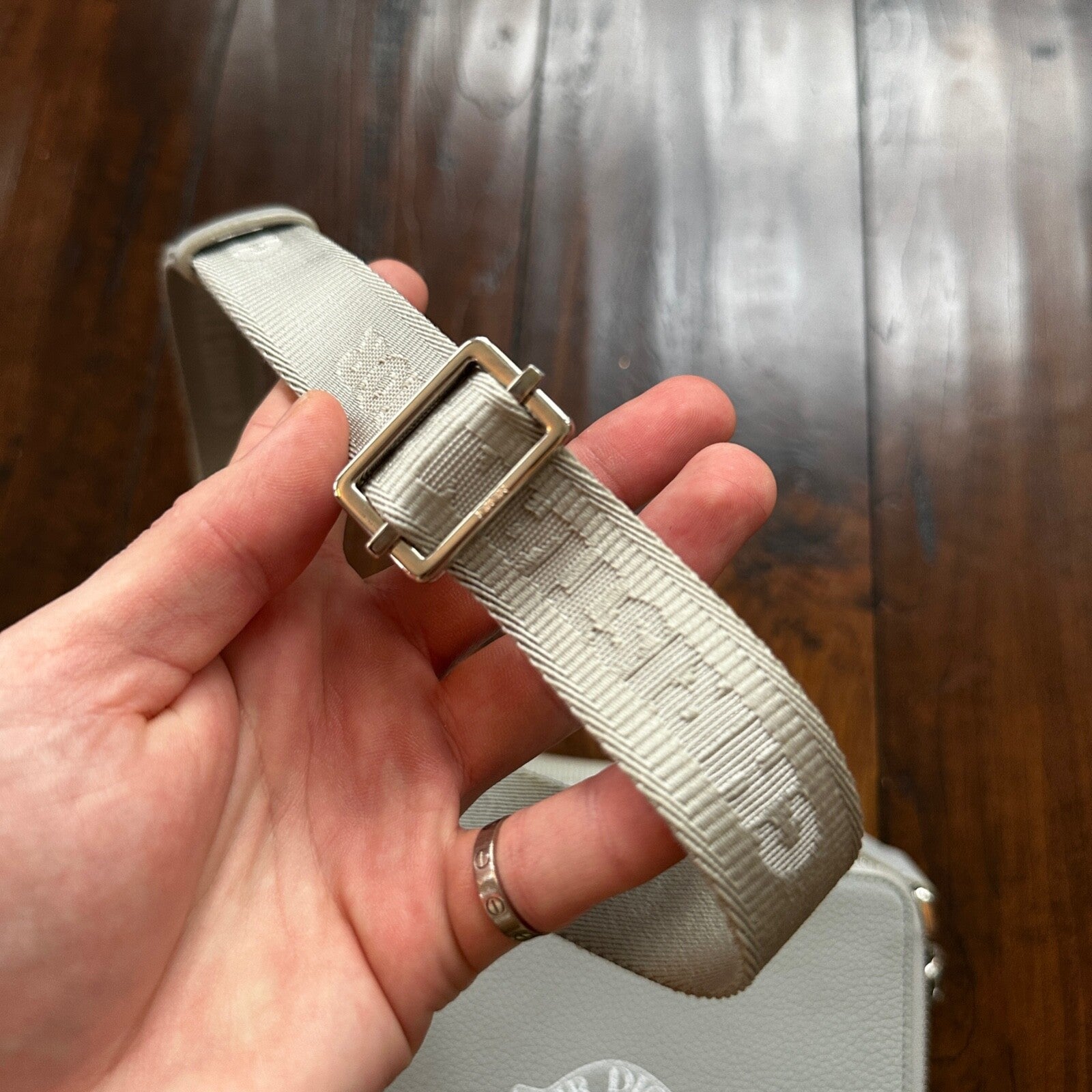 Nike Air Dior Jordan Wings Logo Grey Logo Small Rare Shoulder Bag 100% Authentic