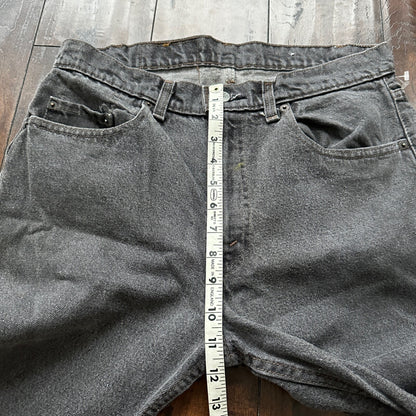 Vintage 90s Levis 505 34x30 Made In USA Tag Jeans Faded Grey 501 80s 31x28