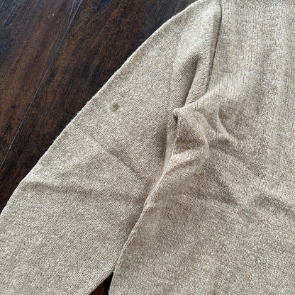 Vintage Jantzen Sweater Men's L Brown Pullover Blank Solid USA Made 90s