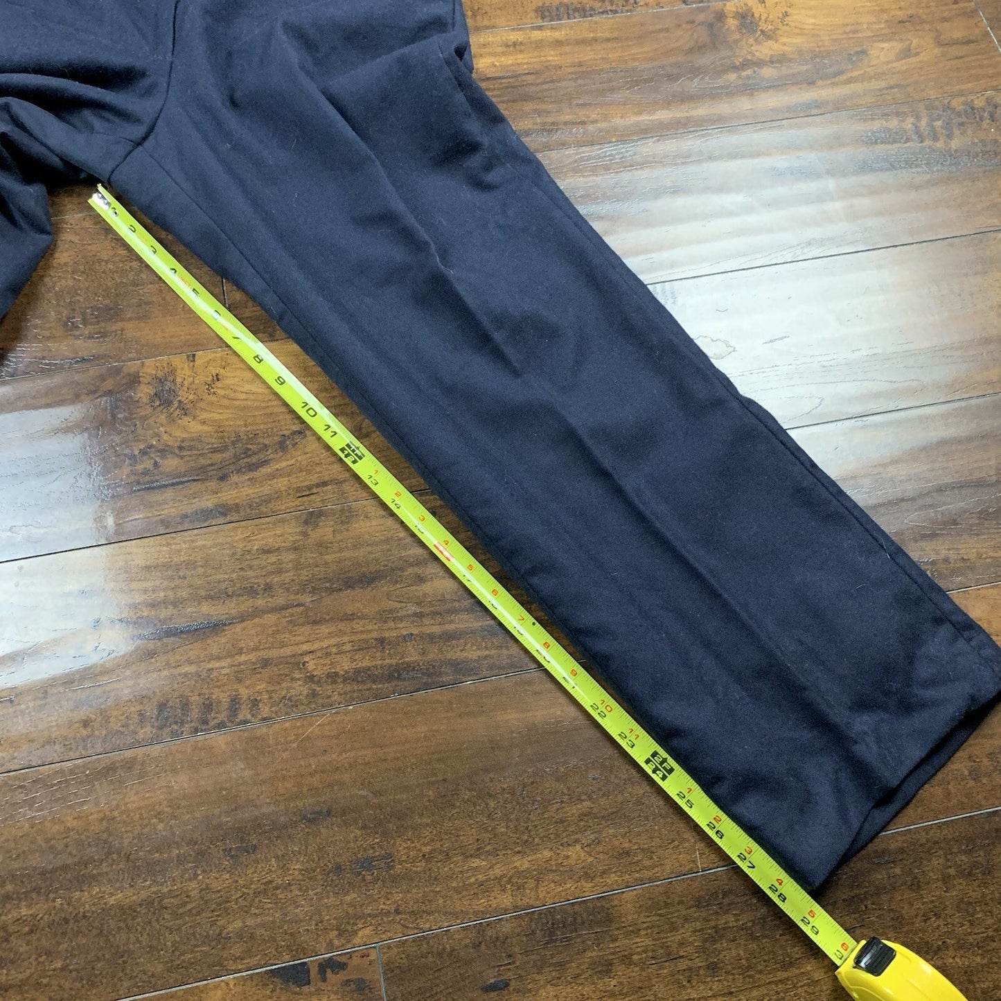 Giorgio Angelo Slacks Dress Pants Womens 12 Navy Blue Wool Vintage 70s Talon