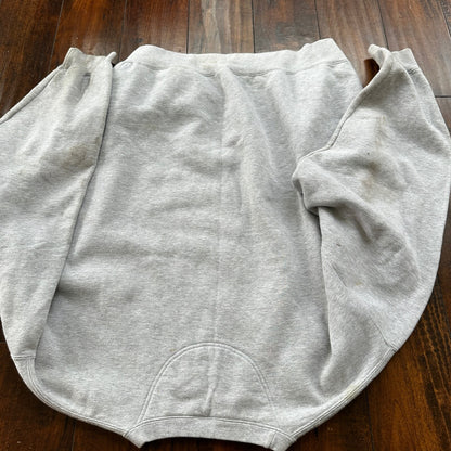 Vintage Nike Crewneck Sweater Gray Essential Super Bowl XXXV Tampa Y2K