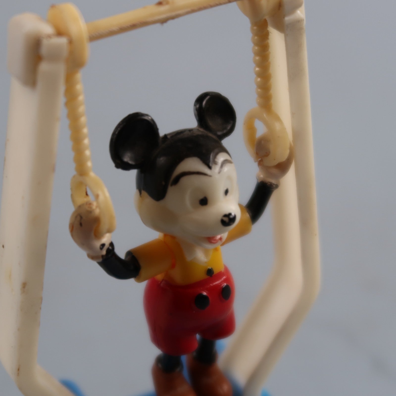 Kohner 1960 Mickey Mouse Tricky Trapeze Push Puppet Toy Vintage Disney No. 4995