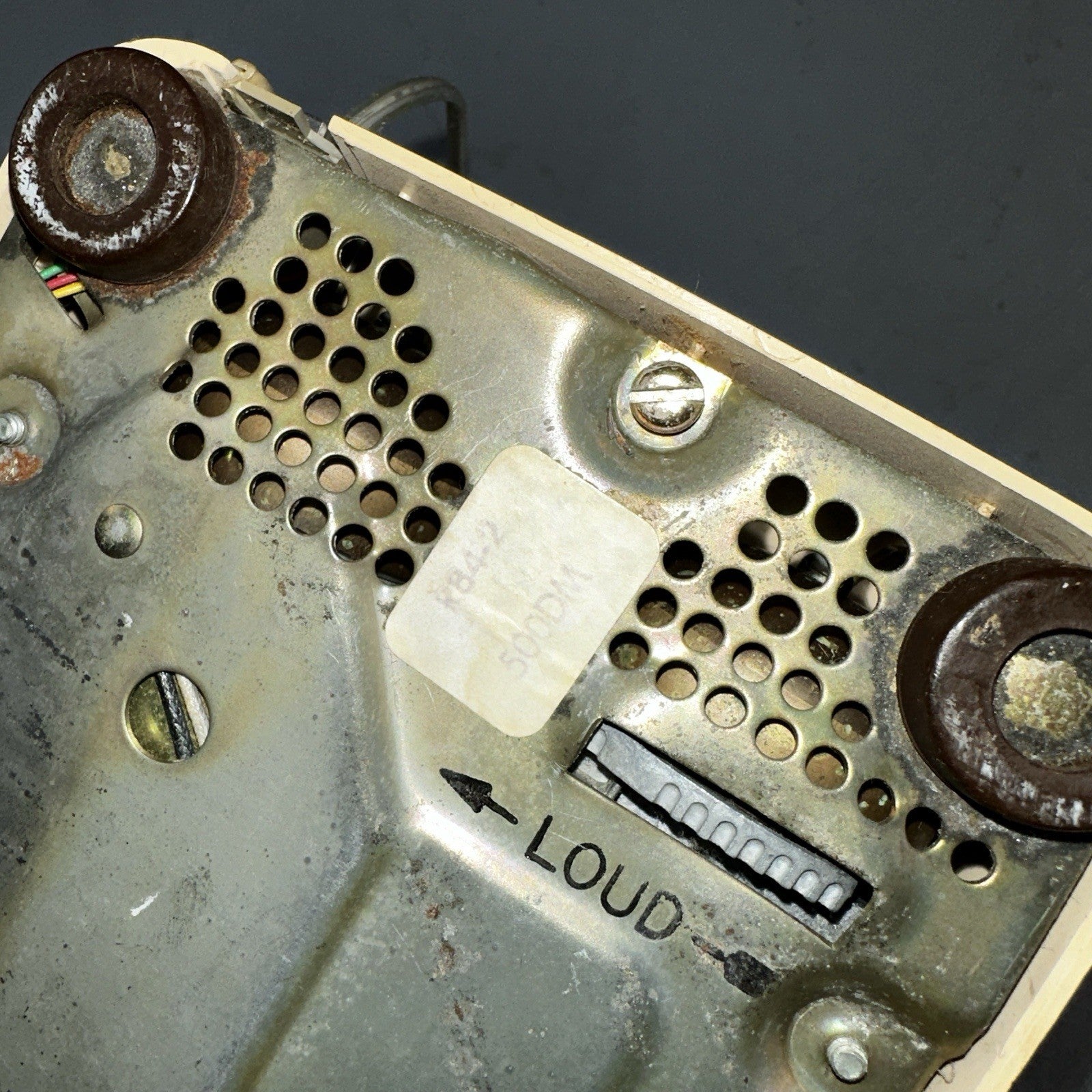 Vintage Bell System Western Electric Rotary Dial Desk Phone 500DM White Yellow