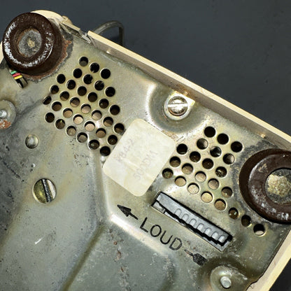 Vintage Bell System Western Electric Rotary Dial Desk Phone 500DM White Yellow