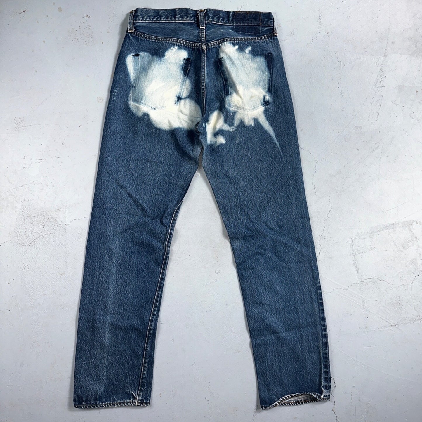 Levis 501 Vintage 80s Redline Selvedge USA XX Jeans Bleach Wash 30x34 Act 28x30