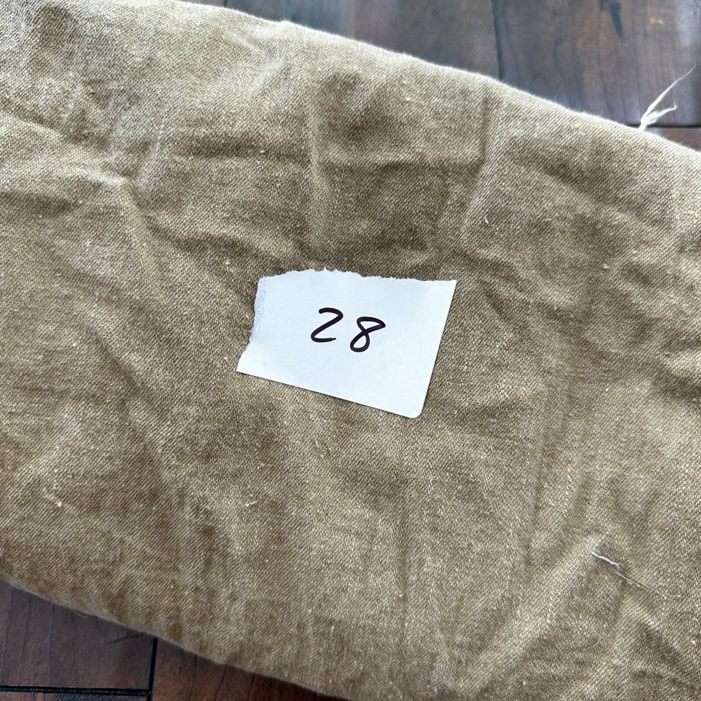 VTG WWII Canvas Garment Laundry Bag Rare Military Denim 1940s 40s 50s Stencil