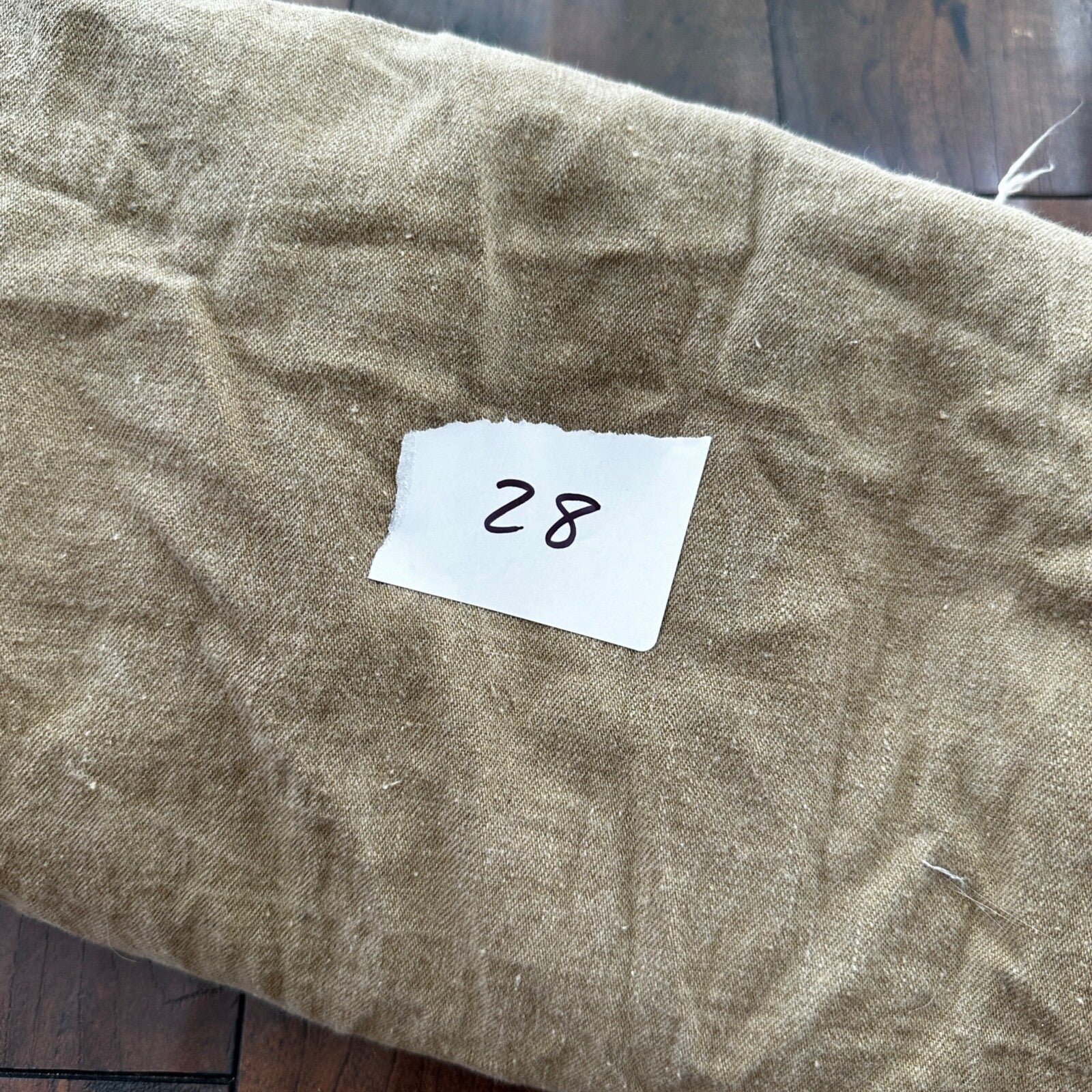 VTG WWII Canvas Garment Laundry Bag Rare Military Denim 1940s 40s 50s Stencil