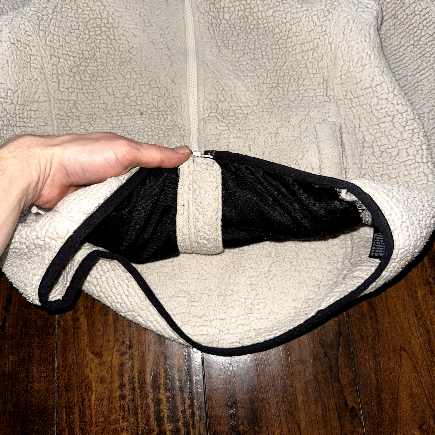 The North Face Jacket Osito Bomber Sherpa Fleece Zip Cozy Soft Coat Oatmeal