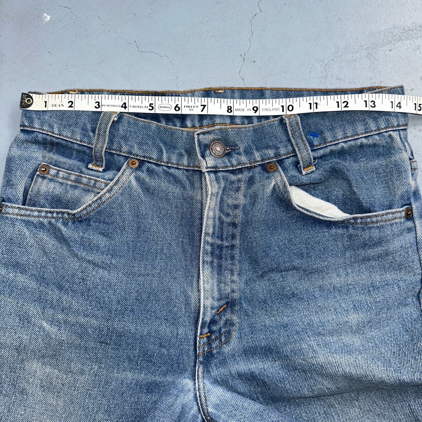 Levis 716 Vintage 80s USA Orange Tab Bootcut Flare Blue Bell Bottom Jeans 29x27