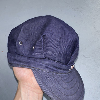 Vintage 1960s 60s Carhartt Union Workwear Engineer Cap Hat Conductor Heart Logo