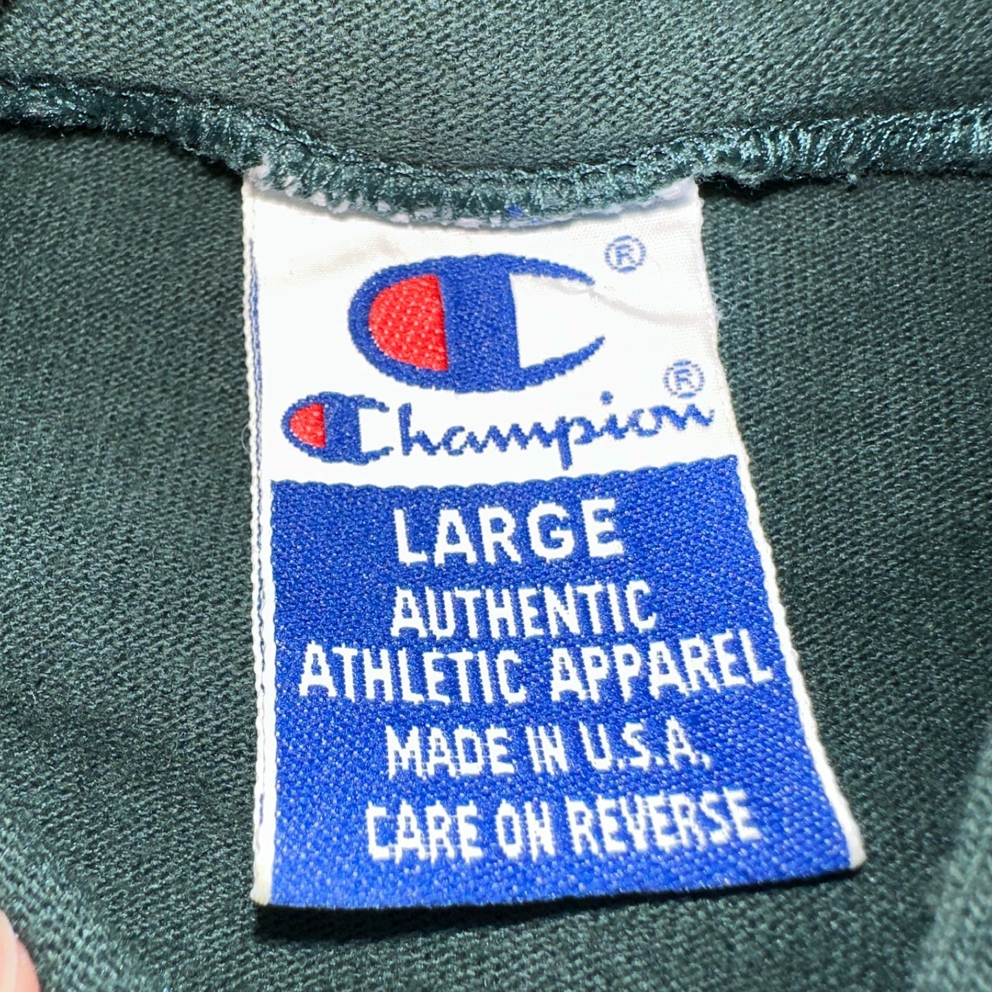 Vintage Champion Shirt Mens L Green Hoodie Sleeveless Workout Gym Boxing USA