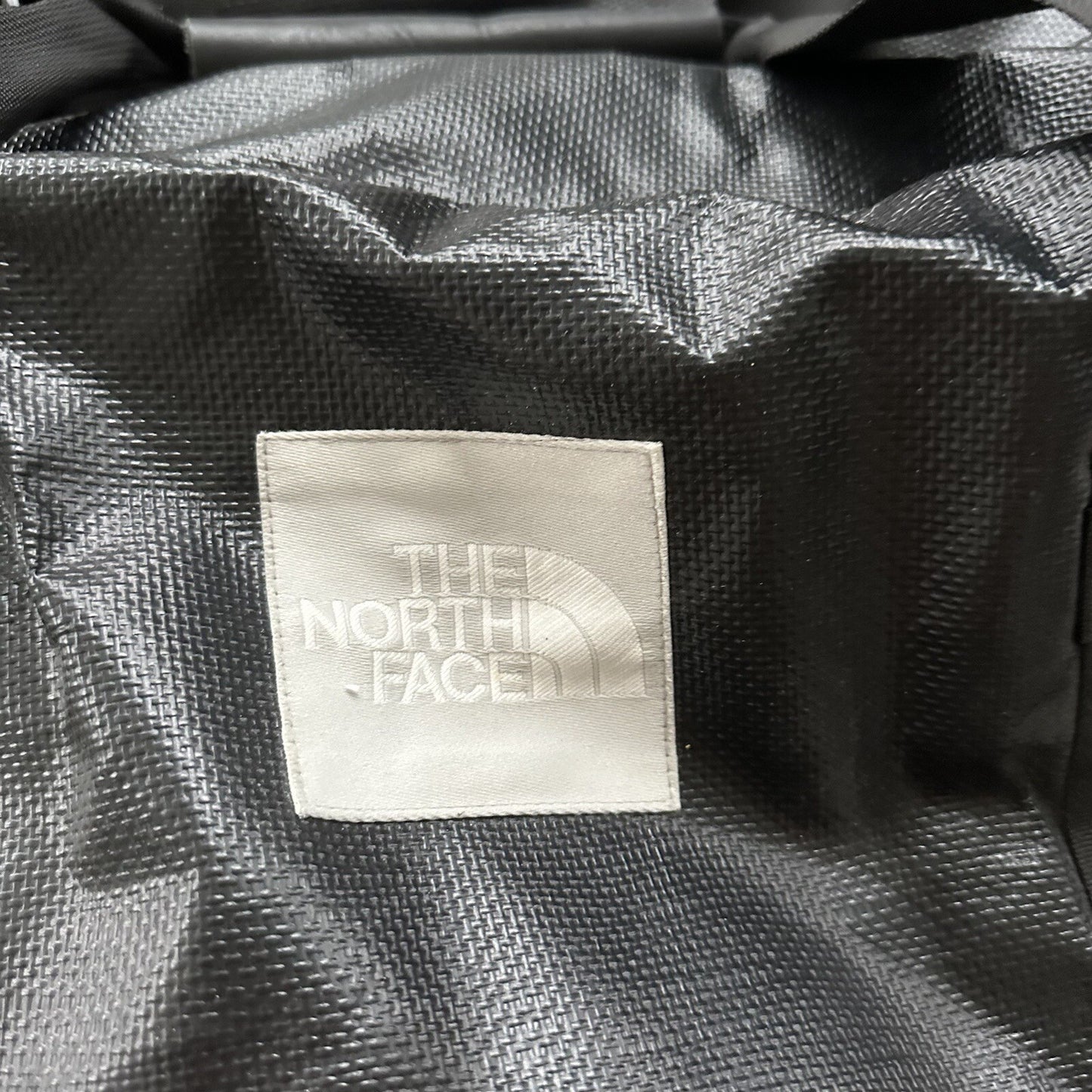 VTG North Face SKI Gear Duffle Gym Bag USA Made Leather Handle Rubber Coated 80s