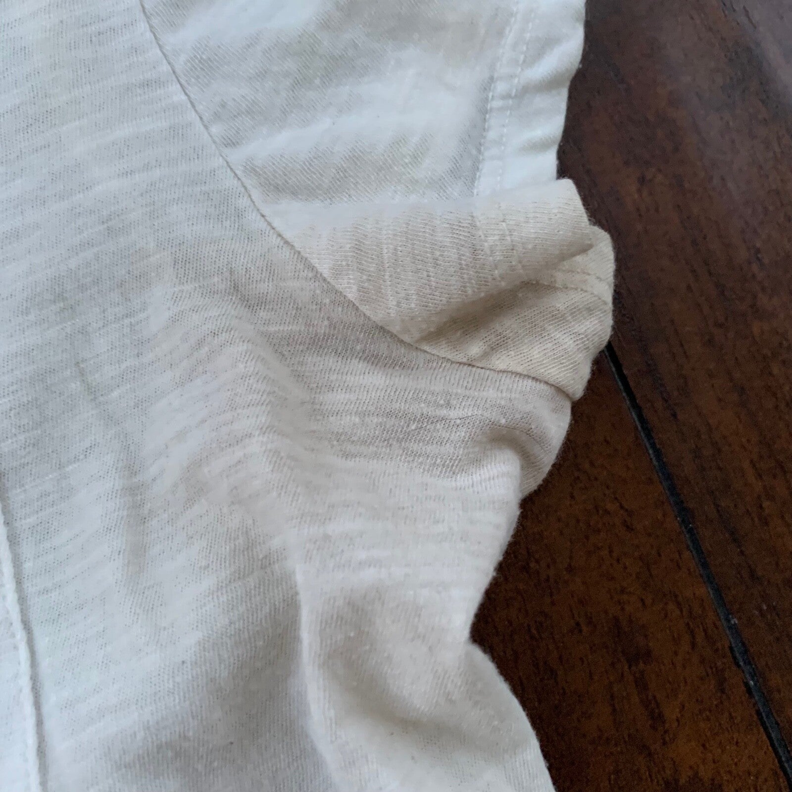 Patagonia Womens Small Basic White T Shirt Sports Gym USED Blank Nordstrom