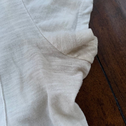 Patagonia Womens Small Basic White T Shirt Sports Gym USED Blank Nordstrom