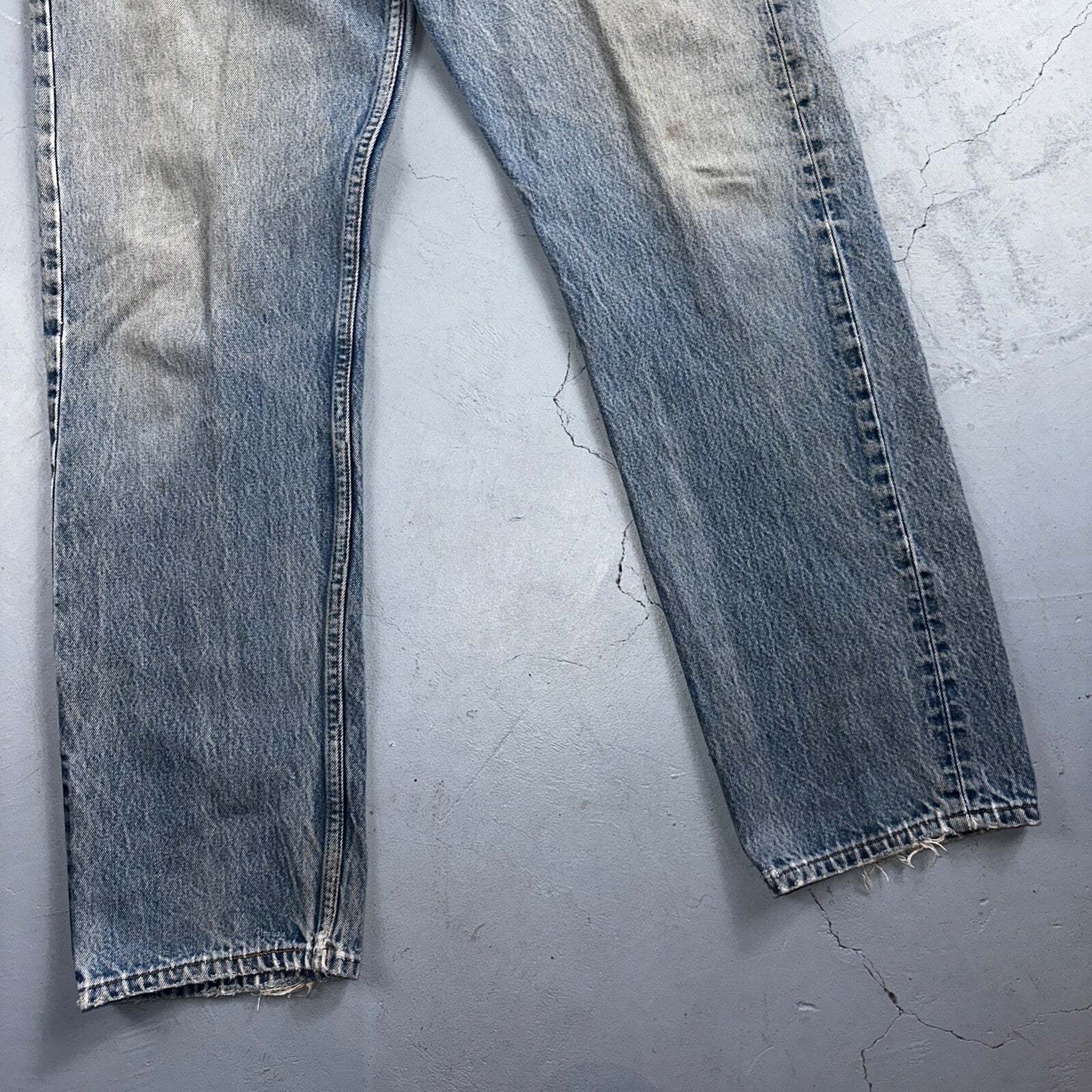 Levis 501 Vintage 90s USA XX Straight Leg Jeans Blue Light Wash 38x36 Act 34x31