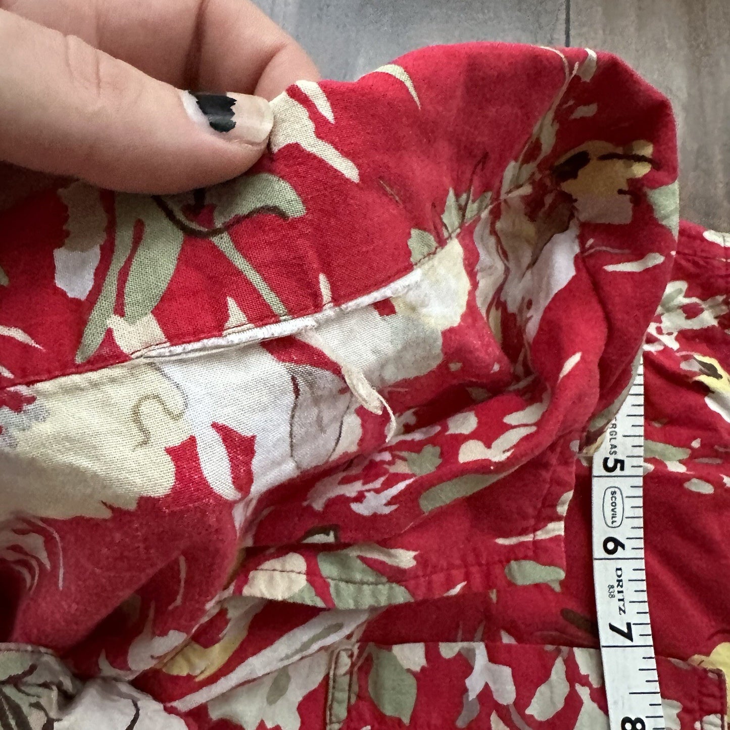 Vintage USA Rockabilly Womens Shirt Button Down Shirt Hawaiian Crazy Print 90s