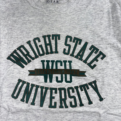 Wright State University XL VTG T Shirt WSU College School USA Gray Graphic Tee