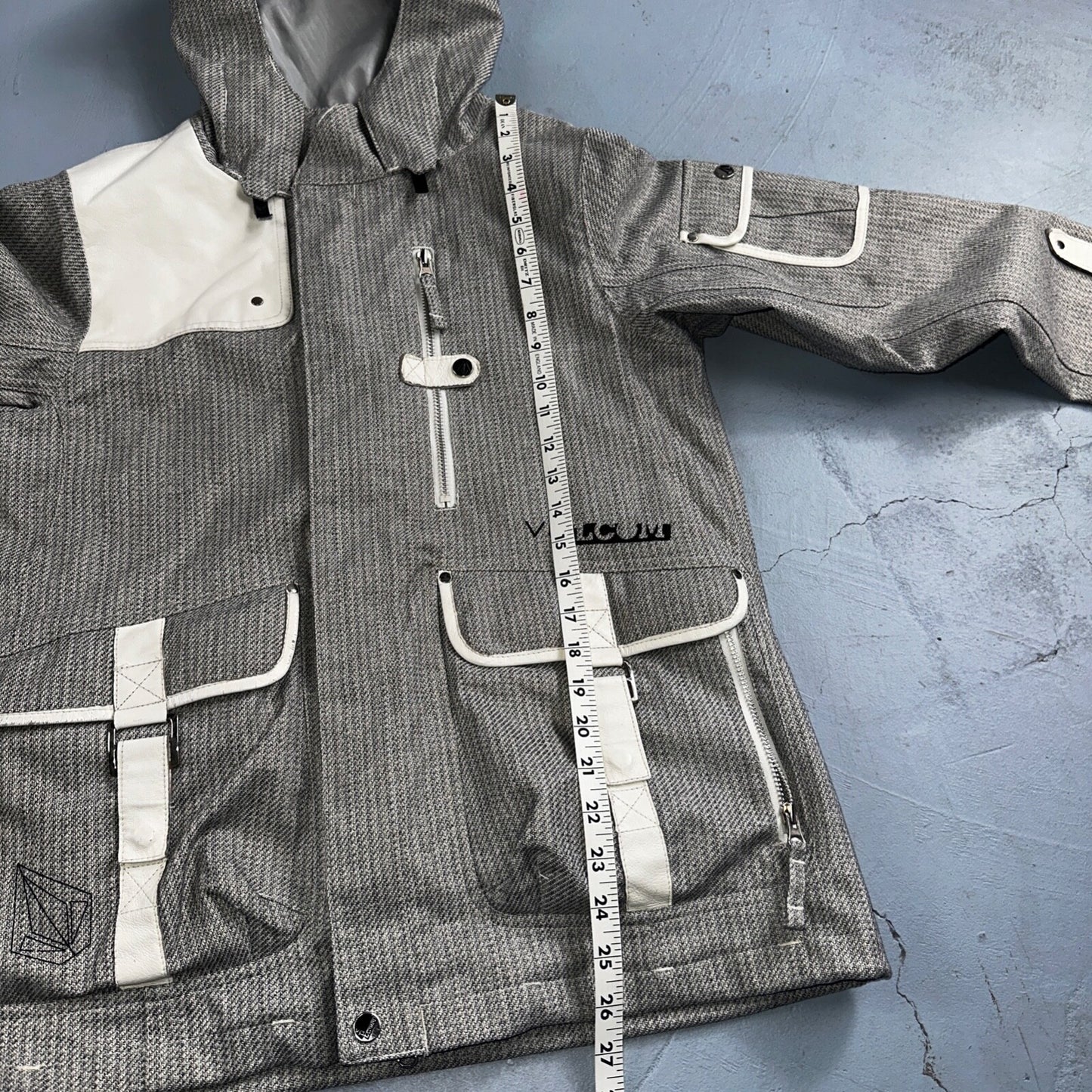 Volcom Snowboarding Jacket Men's Size Small Transition Parka Gray Ski