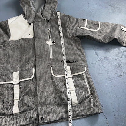 Volcom Snowboarding Jacket Men's Size Small Transition Parka Gray Ski