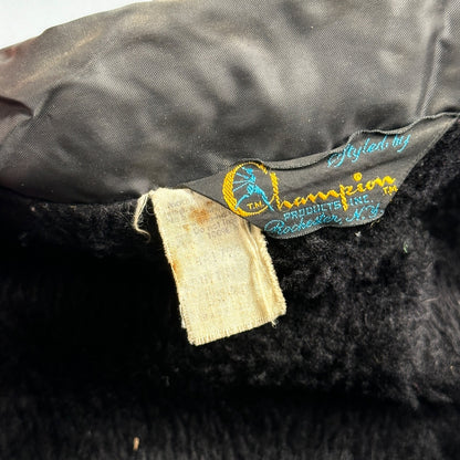 Champion Rare Vintage 70s Button Up Black Coach Windbreaker Lined Dallas Booster