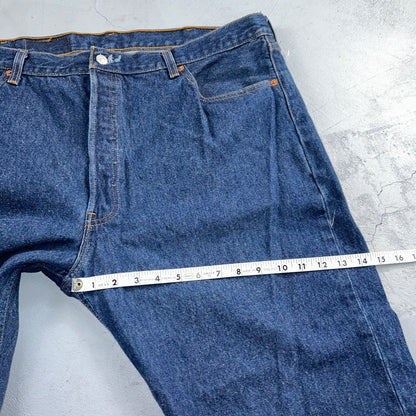 Levis 501 Vintage 90s USA XX Straight Leg Jeans Blue Dark Wash 44x34 Act 41x31