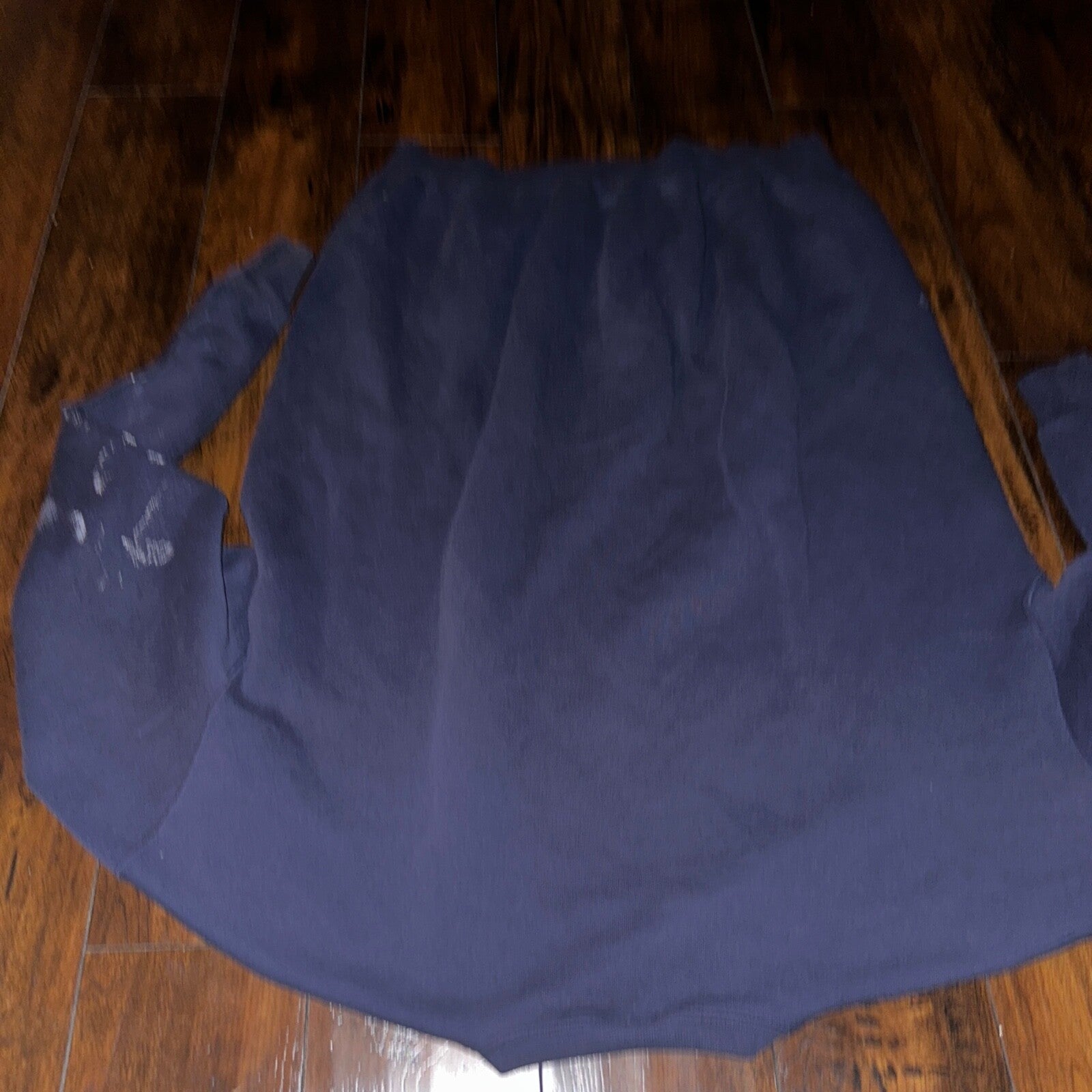 Navy Blue Sweatshirt Workout Crewneck 90s Y2K Vintage Gym Thrashed 2XL