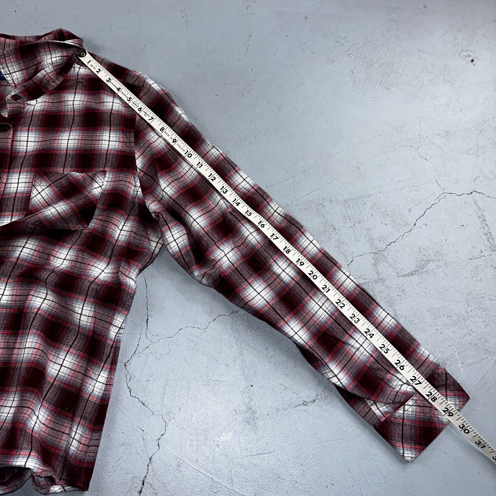 Women’s Pendleton Flannel Shirt Button Up Plaid Magenta Black 90s Punk Grunge XL