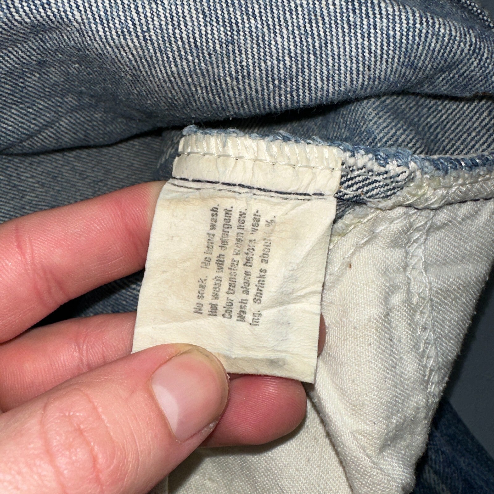 Levis 517 Vintage 80s USA Orange Tab Bootcut Flare Blue Worn Jeans Act 32x25