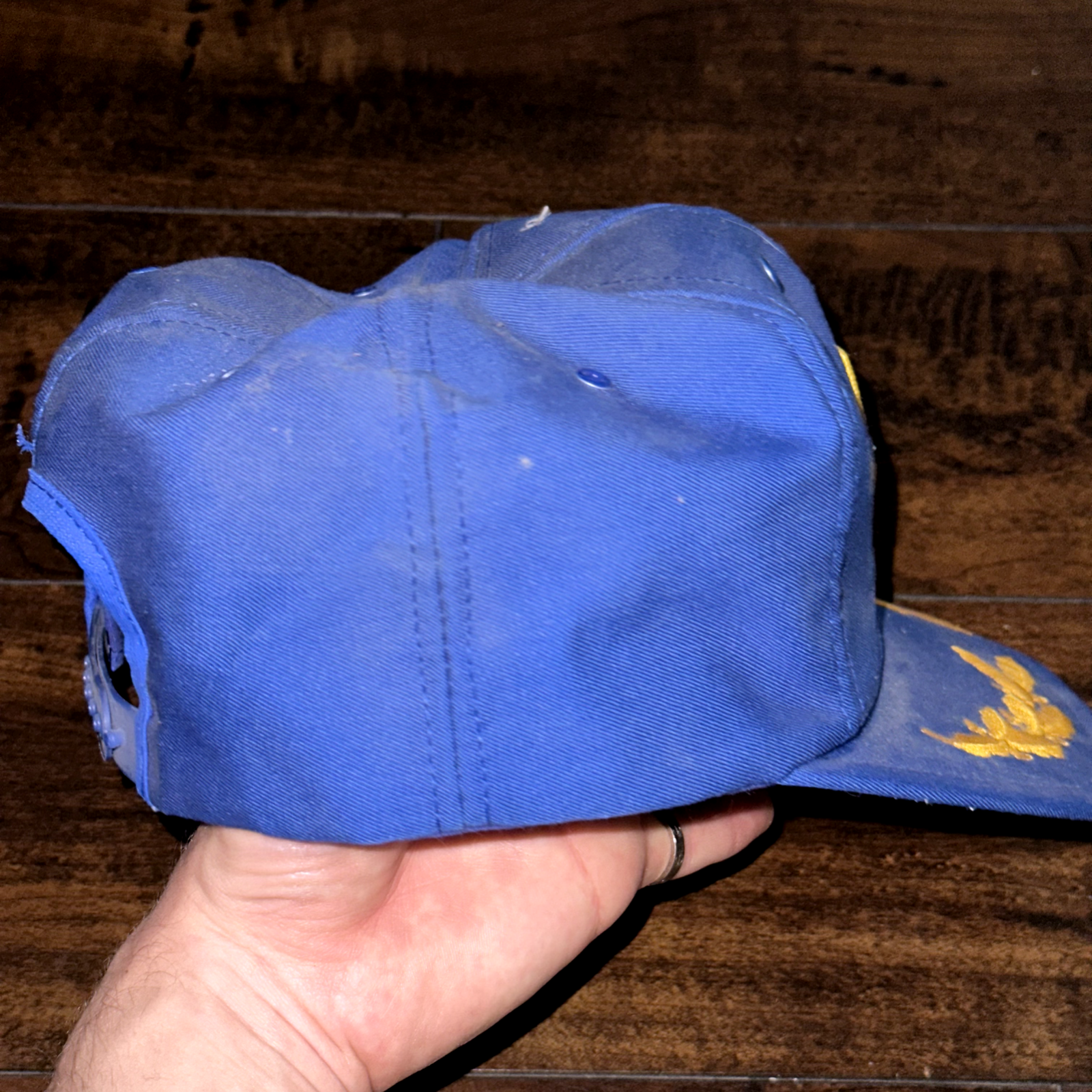 Napa Vintage Hat Cap Snapback Oak Leaves Blue 80s 90s Racing Car Parts Sports