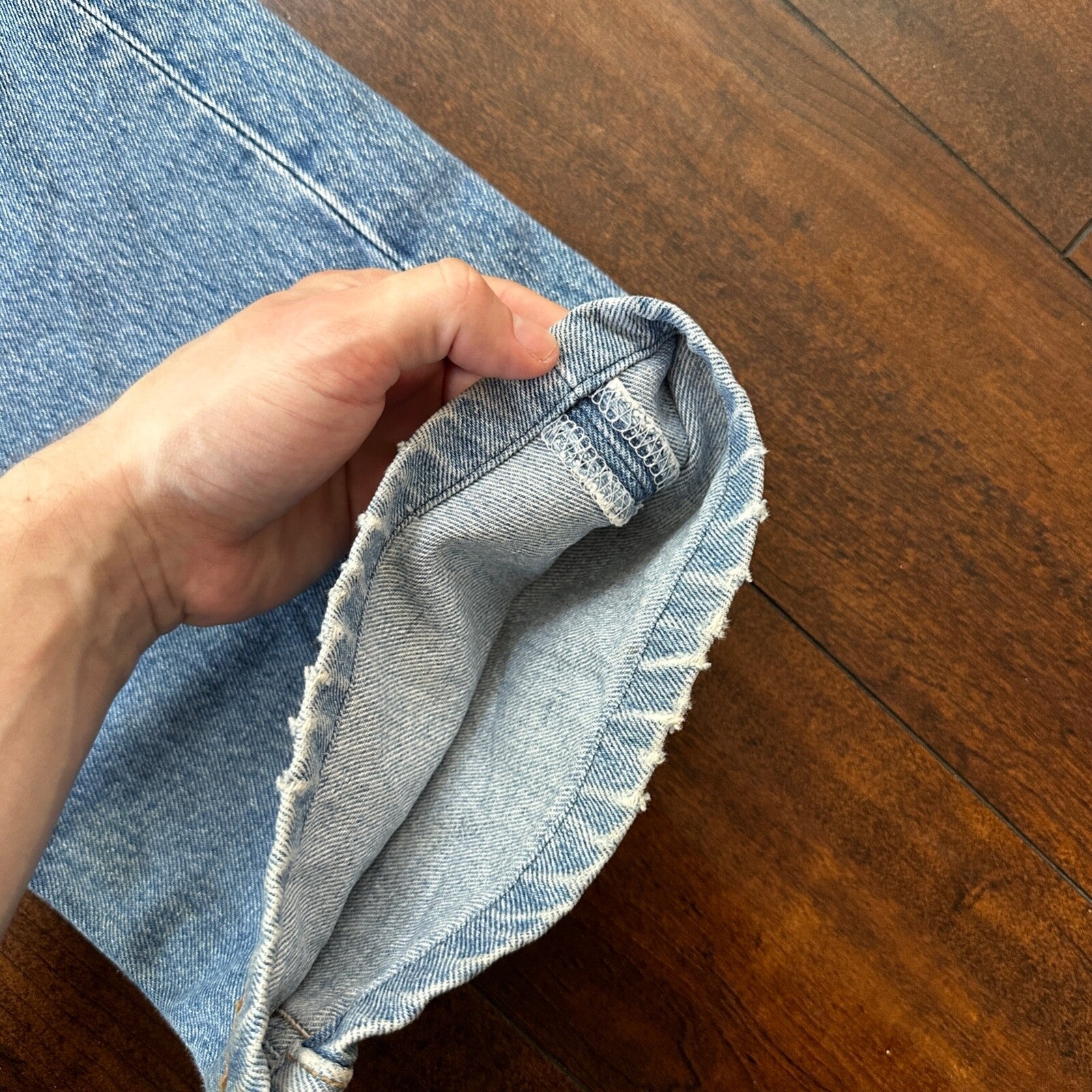 Levis 501 Vintage 90s Straight Leg XX Belgium Jeans 40x36 Light Wash Act 36x30