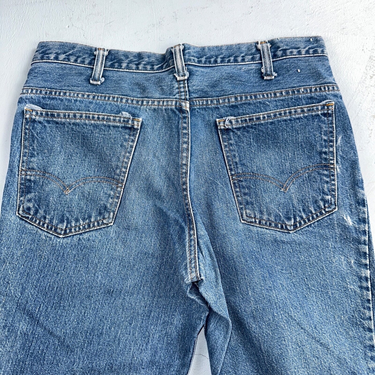 Levis 684 Vintage 70s USA Orange Tab Bootcut Flare Blue Bell Bottom Jeans 34x32