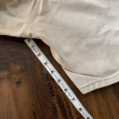 Vintage USA Made Carhartt Men's Thrashed Canvas Carpenter Shorts 90s Double Knee