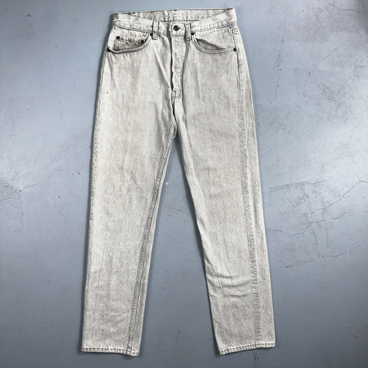 Levis 501 Vintage 90s USA XX Straight Leg Jeans Gray Light Wash 31x34 Act 29x32