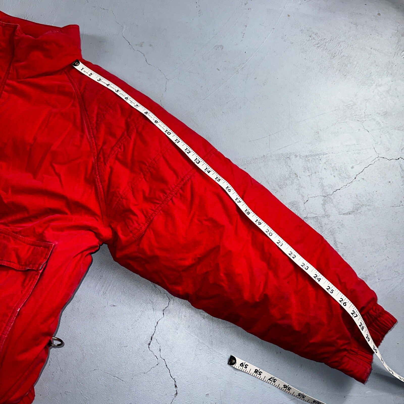 Mighty Mac Jacket Mens 44 Red Bomber Down Filled Norsac Puffer Vintage 80s