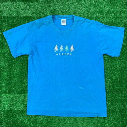 Alaska Travel Vintage T Shirt Gildan History Earth Love Planet USA Y2K 90s Rap