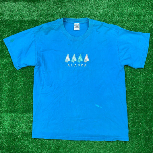 Alaska Travel Vintage T Shirt Gildan History Earth Love Planet USA Y2K 90s Rap