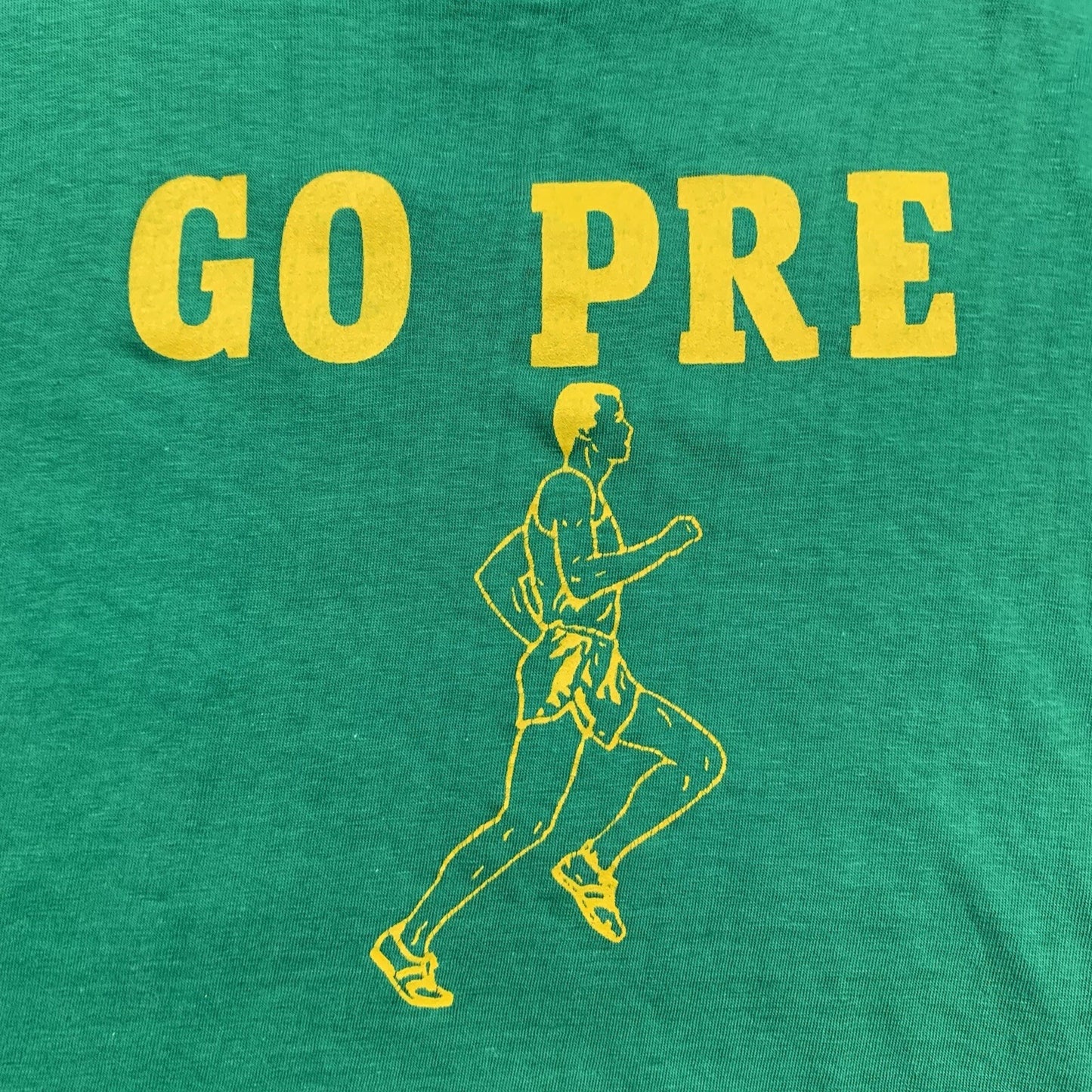 GO PRE Vintage T Shirt OG Rare Nike Geisha Rap Hike Track Prefontaine 1970s 70s