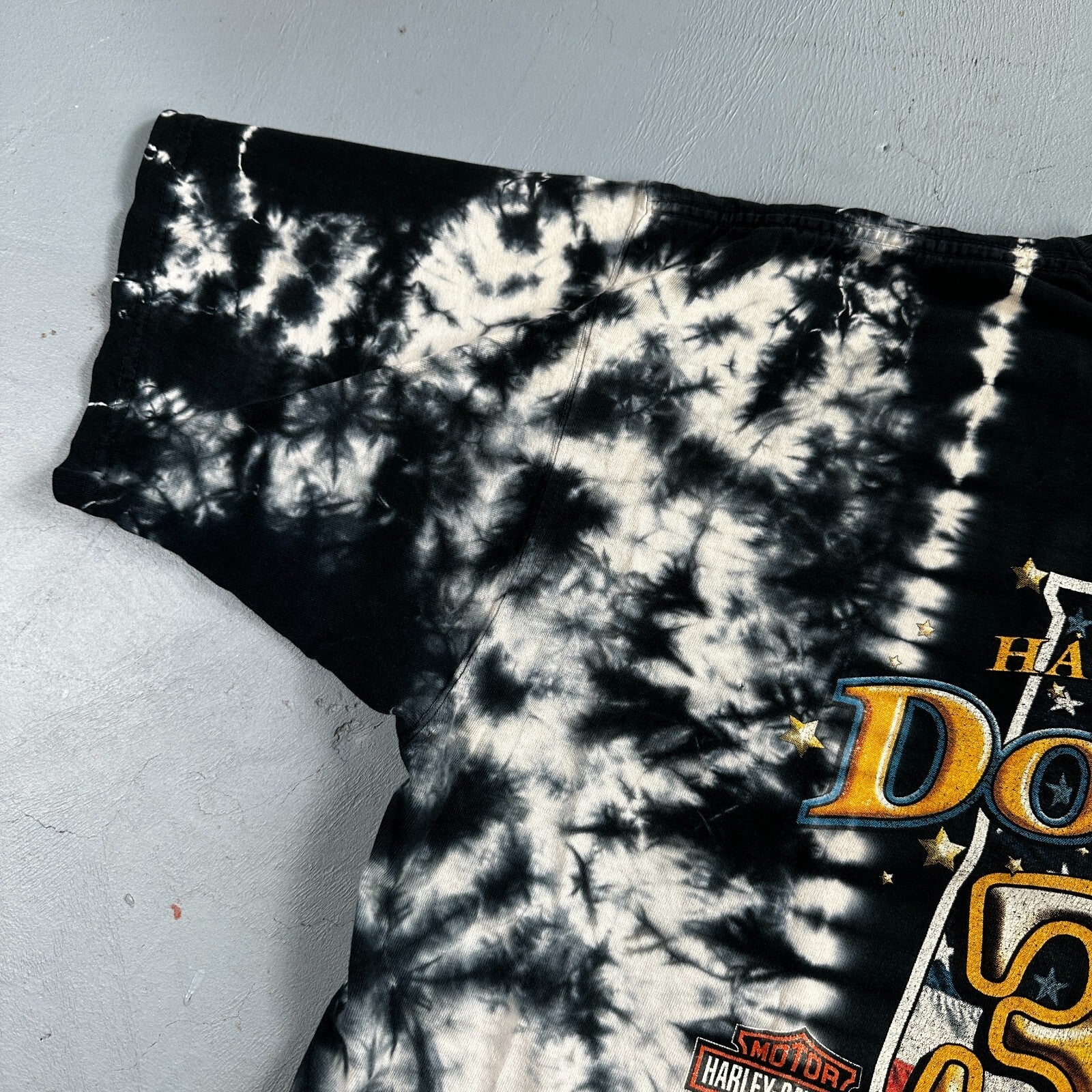 Harley Davidson Dothan Alabama  VTG T Shirt Motorcycle Bike Graphic USA Tye Dye