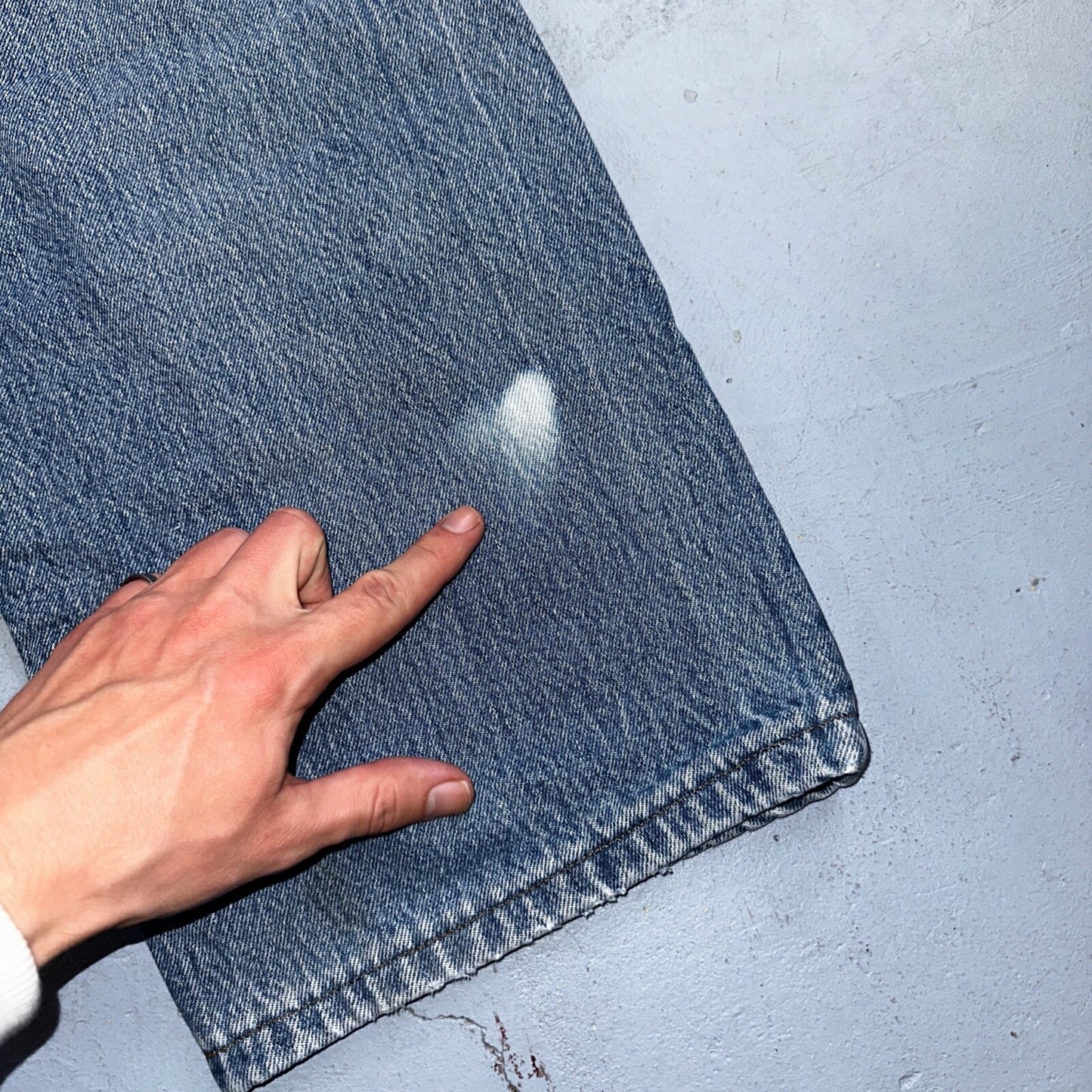 Levis 501 Vintage 90s USA XX Straight Leg Jeans Blue Light Wash 42x30 Act 41x26