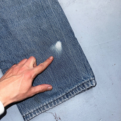 Levis 501 Vintage 90s USA XX Straight Leg Jeans Blue Light Wash 42x30 Act 41x26